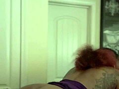 this amateur couple loves quick bathroom sex with doggystyle backshots and cum on ass