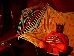 getting frisky in a tent fingering her wet hole in a hammock