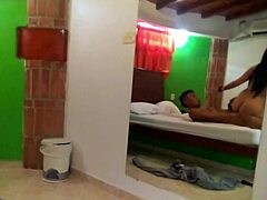 horny hotwife gets stand carry fucked in motel