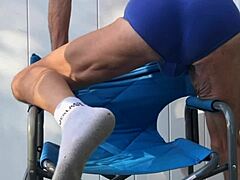 Deep Pelvic Stretching in Briefs