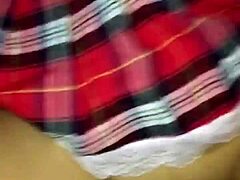 sexy latina colegiala gets cumshot on her face