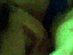 this bbw granny gives blowjob to small cock, her big tits bouncing