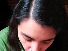 Intense Quickie Blowjob Followed By Licking Cum From Hands In High Definition