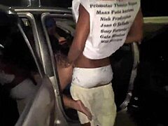 Heavy orgy on street without condoms