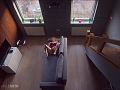 roommate caught me masturbating and i continue as he watch?