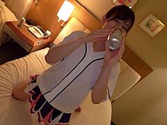 Yuki, 24-Year-Old Beer Seller, Degenerates In Night Date With Toys And Cum