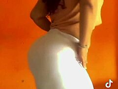 hot chick with big ass in see-through leggings, love those legs