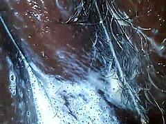 Playboy goo is a sticky substance for licking in the video.