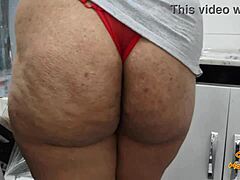 naughty housewife washes dishes and takes cock!