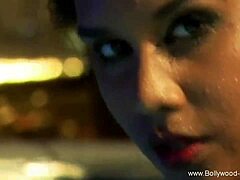 the beautiful girl from india dances and shows her body in an erotic way