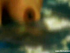 the beautiful girl from india dances and shows her body in an erotic way
