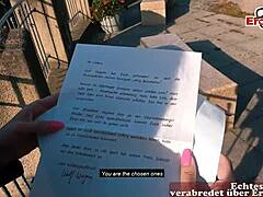 suggestive german blind date with milf on street