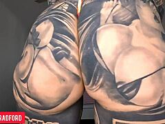 Slutty micro bikini twerking in Easter bunny lingerie