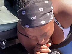 thot gets angry while sucking dick in public lol