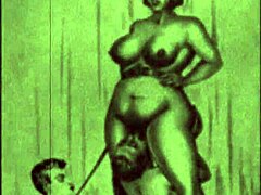 These vintage drawings are antique and have a retro feel to them.