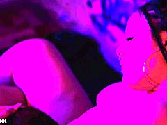 BBW girlfriend surprises with barefoot foot sex and blowjob