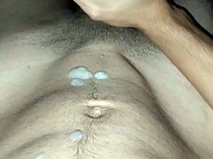 Young guy cums hard.