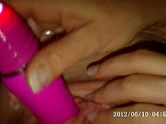 my first experience with a blonde using cum and dildo toys