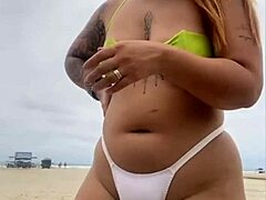 Young African Flashes Pussy to Cheese Seller on Beach