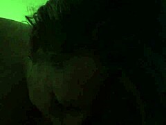 During lunchtime, she gives an amateur blowjob to her colleague