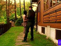 Kattie and Kristof's first time in the dorm with their roommate