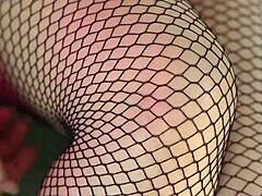 Rip my fishnets and fuck my tight pussy