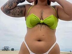 Young African Flashes Pussy to Cheese Seller on Beach