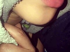 Colombian bride enjoys homemade treat with big tits