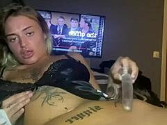 Why watch big titty goth girl solo play her ass?