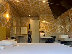 latina with big tits gives blowjob to small dick 😏