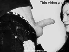 in this pov, a real amateur takes a big cock deep throat, ending with cum in mouth close up