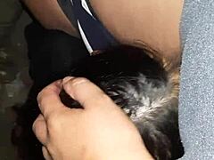 we fuck our neighbor in the barn, wet pussies orgasming secretly... lesbian close-up muff diving 😏