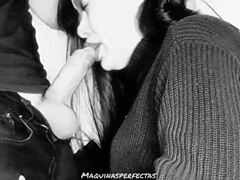 in this pov, a real amateur takes a big cock deep throat, ending with cum in mouth close up