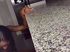 Ebony lesbian strap on fun renity love & majesty nasty