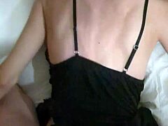 Amateur milf woken up bent over and fucked hard by nerd daddy