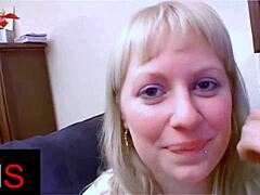 blonde milf ass fucked, cum on belly