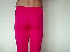 misr4 update 6 pink leggings jul 20 2025 workout tight sexy close up