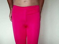 misr4 update 6 pink leggings jul 20 2025 workout tight sexy close up