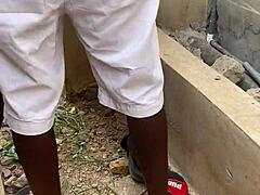 he bent me over and gave me a hot short fuck with his big black cock outdoors