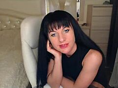 Tamarra Roman performs a sexy striptease on a chair in lingerie.