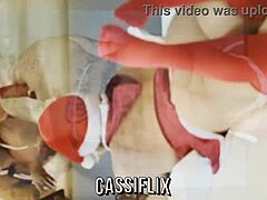 mama noel takes cum bath and gets fucked hard!