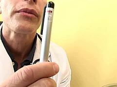 Doctor Removes Tattoo with Cum on Big Natural Tits