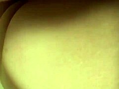 Petite Bella with small tits takes big cock in assfucking pov sex against a fan.