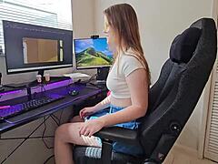 Sharing room with new Russian stepsis Ava Marina in dirty tale.