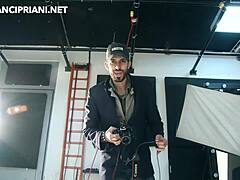 a casual photo session with a colombian redhead turns into wild couple fucking and masturbation