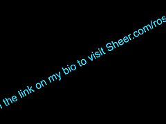 Tongue Creampie Fills Roselialuve's Juicy Pussy on Sheer.com