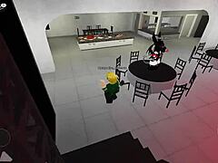 Dan�ando With Naughty Novinhas In Roblox Party Hall!