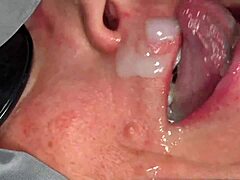 Compilation of huge cumshot creampie and cum swallowing with big fat ass bbw mature chubby milf blowing black cock in juicy wet pussy close up