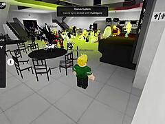 Dan�ando With Naughty Novinhas In Roblox Party Hall!
