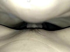 Amateur pretty pornstar gets creampie in tight shaved pussy during wet orgasm fucking in sexy one on one